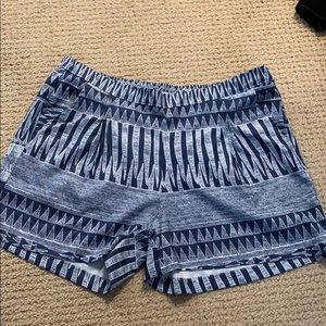 Blue High Waisted Shorts